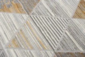 Koberec ASTHANE svetlý sivý / tmavý žltý E460A