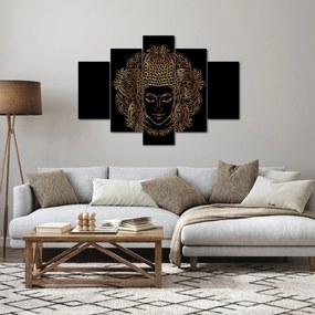 Obraz zlatého Budhu (150x105 cm)