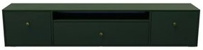 Závesný televízny stolík RTV Mell 180 cm - zelená zelená