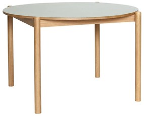 Okrúhly jedálenský stôl z dubového dreva ø 115 cm Oblique – Hübsch