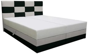 Manželská posteľ 140 cm Marion (čierna + svetlosivá) (s roštom a matracom). Vlastná spoľahlivá doprava až k Vám domov. 621137