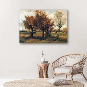 Gario Obraz na plátne Jesenná krajina so štyrmi stromami - Vincent van Gogh, reprodukcia Rozmery: 60 x 40 cm