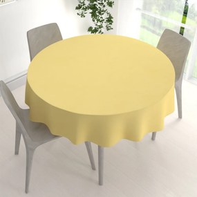 Biante Teflónový okrúhly obrus - Paris TF-121 Svetlo žltý Ø 80 cm