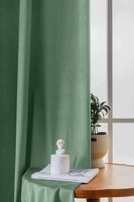 Mentolový zatemňovací záves VELVET 140x250 cm Zavesenie: Riasiaca páska