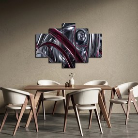 Obraz sivej abstrakcie (150x105 cm)