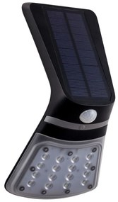 EGLO LED vonkajšie solárne nástenné osvetlenie s čidlom LAMOZZO 1, 2W, čierne
