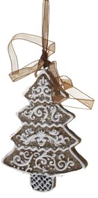 Závesný medovník Stromček, 6,5 x 9,1 x 1,4 cm, polyresin