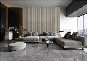 Samolepiace panely na stenu TPL0000008, cena za kus, rozmer 270 cm x 48,5 cm, lamely sivé , IMPOL TRADE