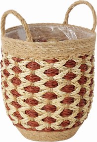 XXXLutz ČREPNÍK prírodné materiály, 24/24/34 cm - Kvety & kvetináče - 004885495302