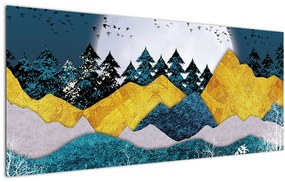 Obraz - Polárna krajina (120x50 cm)