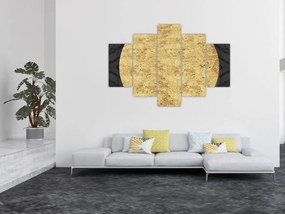 Obraz - Zlatá štruktúra N⁰2 (150x105 cm)