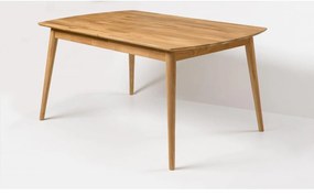 Dubový skladací elipsovitý stôl 170/210x90 Bergen olej intenzívny