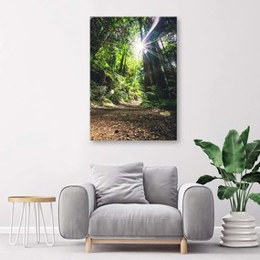 Obraz na plátně Džungle Les Příroda Zelená - 80x120 cm
