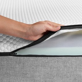 Stredne tvrdý penový matrac Kave Home Eva, 140 x 190 cm