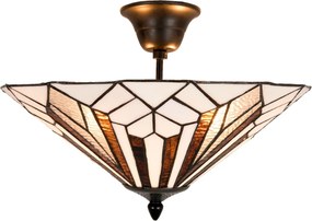 Stropné svietidlo Tiffany Shields - Ø 40 * 28 cm E14 / max. 2x40 Watt