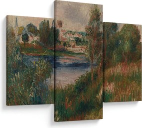 Obraz - Auguste Renoir, Landscape at Vetheuil, reprodukcia (90x60 cm)