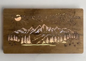 Podsvietený obraz Vrchy na batériu