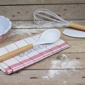 Isabelle Rose Silikónová lyžica na šalát - 31 cm biela