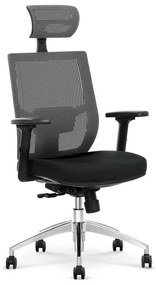 Kancelárska stolička ELMIR čierna/sivá