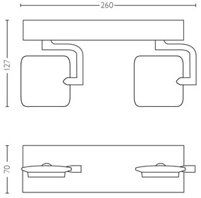 Philips 53192/48/P0 - LED Bodové svietidlo MILLENNIUM 2xLED/4,5W/230V