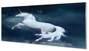 Obraz plexi Unicorn planét sky 120x60 cm