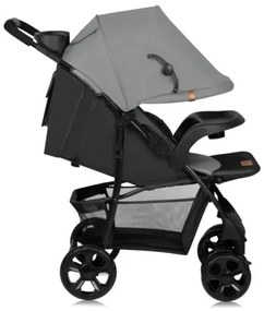 Lionelo - Športový kočík EMMA PLUS šedá/čierna