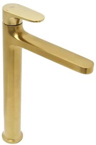 Vysoká umývadlová batéria SAT DARK bez výpuste brúsené zlato SATBSDA285PBZ, 1 ks