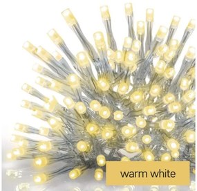 LED Vianočná vonkajšia reťaz 300xLED/8 módov 10m IP44 teplá biela + diaľkové ovládanie