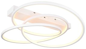 Biele LED stmievateľné stropné svietidlo 49x64 cm Darvin – Trio