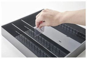 Čierny plastový príborník do zásuvky 47.5 x 35 cm - YAMAZAKI