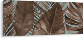 Obraz - Palmové listy, Aquarel (120x50 cm)
