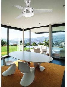 Stropný ventilátor s osvetlením Faro MINI UFO 33455 sivá/javor + záruka 3 roky ZADARMO
