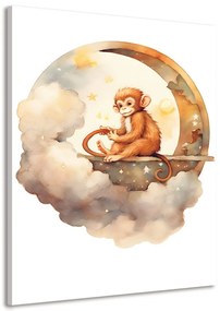 Obraz zasnená opica Varianta: 40x60