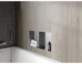 Mexen X-Wall-NR, polička na zapustenie pod obklad bez goliera 60 x 30 cm, oceľová, 1911603010S