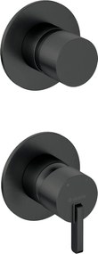 Deante Silia, sprchová batéria pod omietku so sprchovým prepínačom, čierna matná, DEA-BQS_N44P