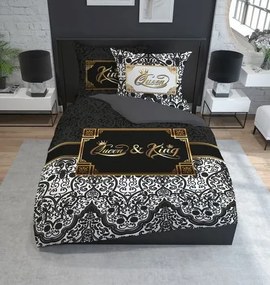Bavlnené posteľné obliečky v kráľovskom štýle 3 časti: 1ks 160 cmx200 + 2ks 70 cmx80