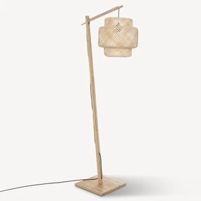 Atmosphera - Stojacia lampa LIBY 1xE27/40W/230V bambus