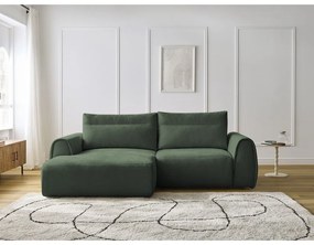 Tmavozelená rohová pohovka Aden – Bobochic Paris
