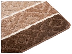 DECOREUM Koberec hnedý  B5132 CAMEL MULTI ROMBY Rozmery: 50x80