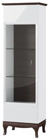 Vitrína Massimo 10 62 cm levá bílá/mocca
