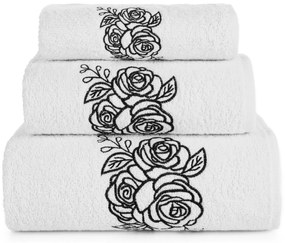 BAVLNENÝ UTERÁK SADA 30X50 CM, 50X90 CM, 70X140 CM BIELA