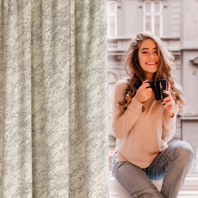 ZATEMŇOVACÍ ZÁVES NA PÁSKE RIVA 140X270 CM KRÉMOVÁ