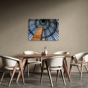Sklenený obraz veže v Melbourne (70x50 cm)