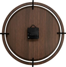 Drevené nástenné hodiny – motív lesa | SENTOP HDF0587-ORECH-WENGE