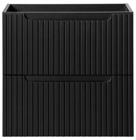 Závěsná skříňka Nova Black I s deskou 60 cm černá