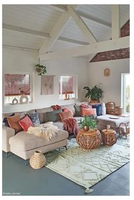 Svetlozelený prateľný ručne tkaný bavlnený koberec 170x240 cm Tribu Olive – Lorena Canals