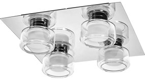Ledvance -LED Kúpeľňové stropné svietidlo ORBIS FLAME 4xLED/5,5W/230V IP44 chróm