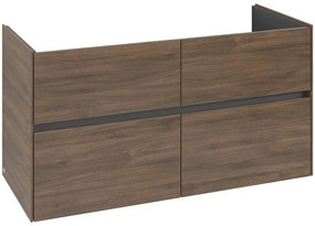 VILLEROY &amp; BOCH Collaro závesná skrinka pod umývadlo, 4 zásuvky, 1161 x 480 x 610 mm, Arizona Oak, C14600VH