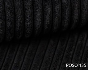 Rohová sedačka Baria (P) (čierna). Akcia -20%. Vlastná spoľahlivá doprava až k Vám domov. 1133102