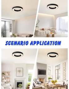 Immax NEO 07209L-LED Stmievateľné svietidlo PASTEL LED/53W/230V 60cm čierna Tuya+DO